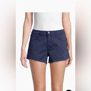 L’ AGENCE Ryland High-Rise Denim Cut Off Shorts